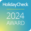 HolidayCheck Auszeichung 2024 für das Landhaus Sponsel Regus